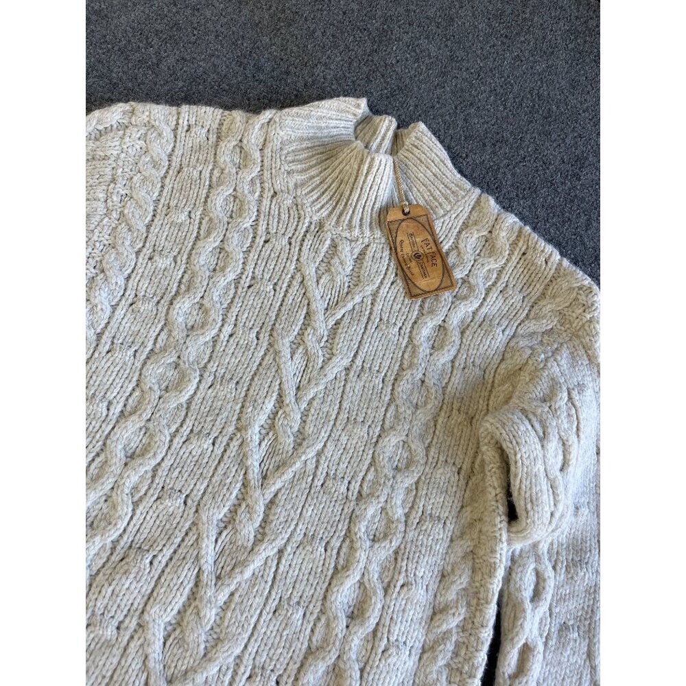Fat Face Womens NWT Cable Knit Jumper Sweater Ivory UK 8 Euro 34  US 2